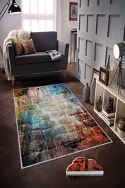 Conceptum Alfombra de Pasillo Hmnt102 Multicolor 80 x 150 cm